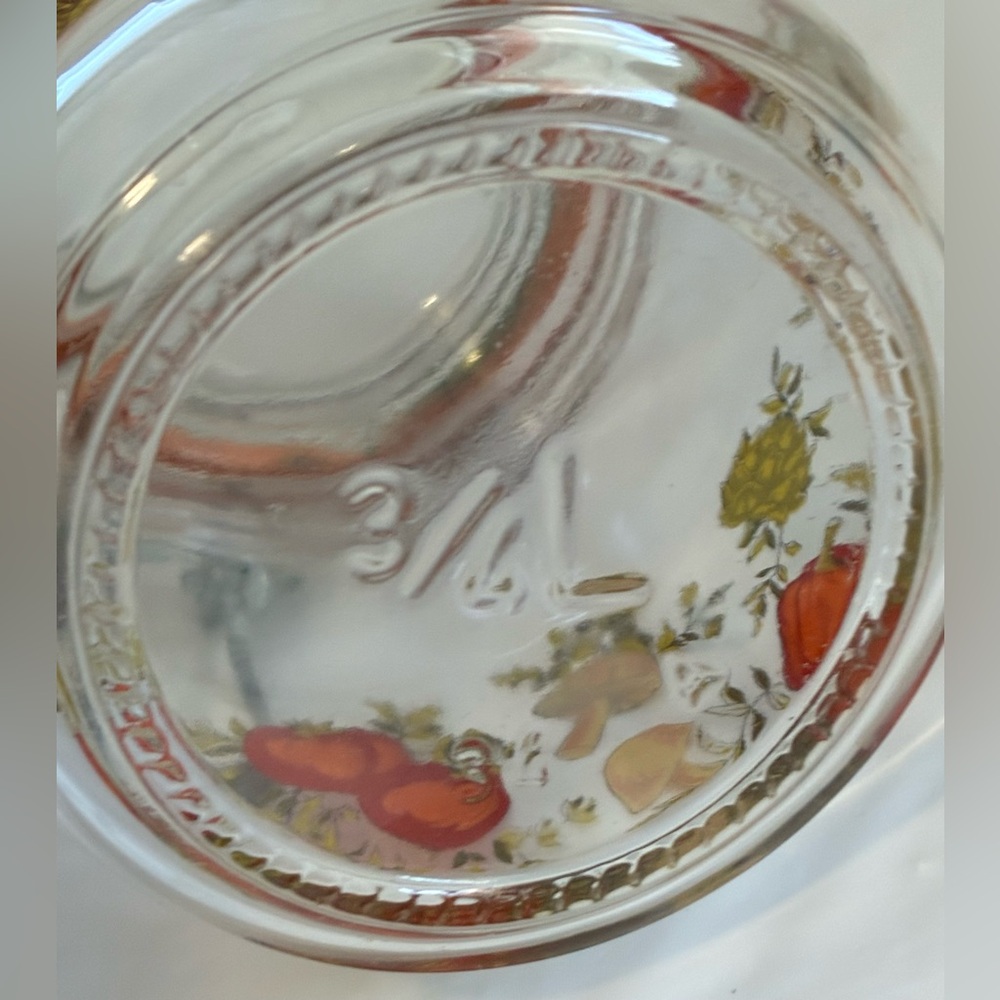 VINTAGE GLASS CANISTER STORAGE JAR ARC FRANCE SPICE OF LIFE DESIGN - Picture 9 of 9